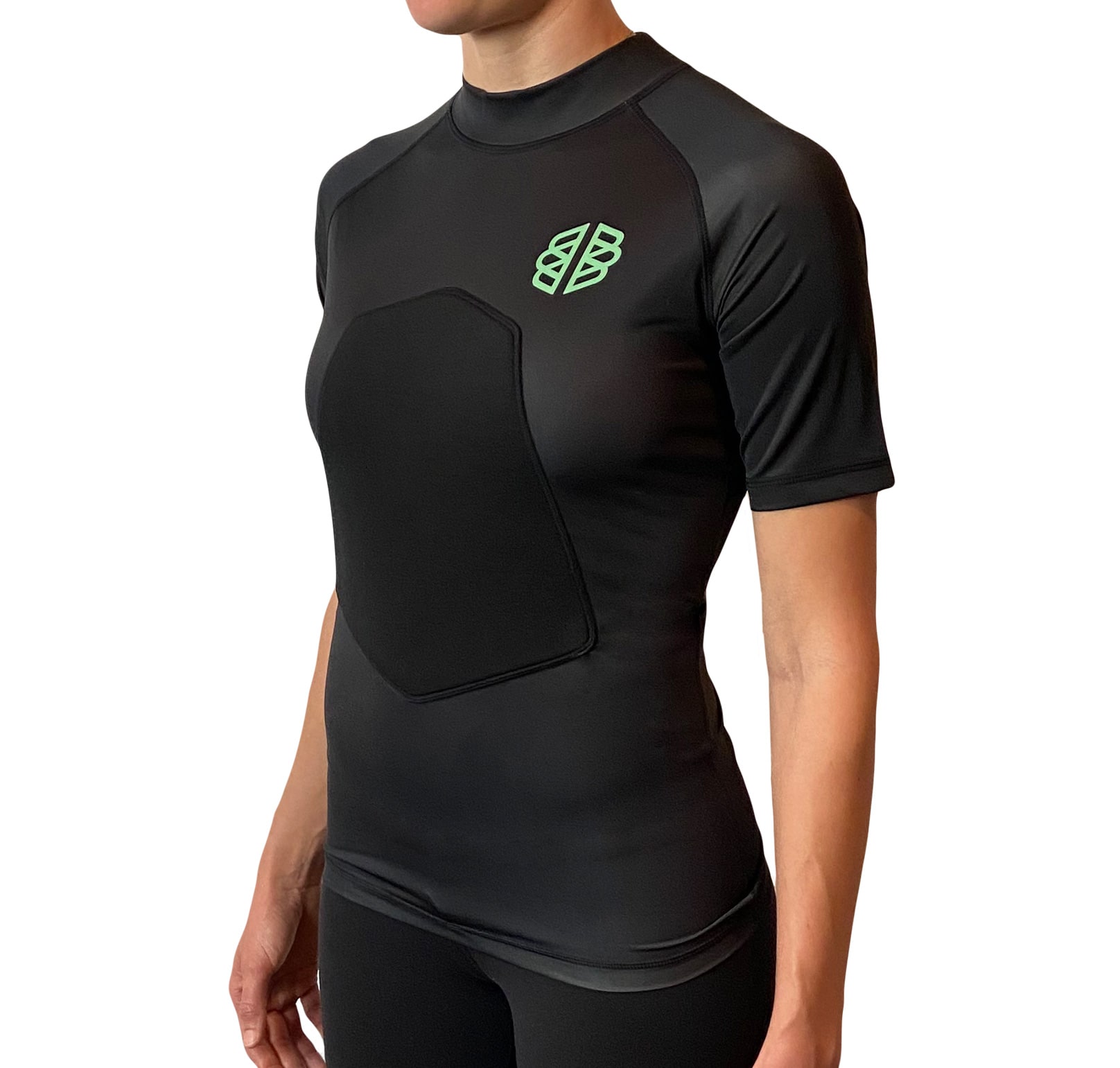 womens padded rash guard